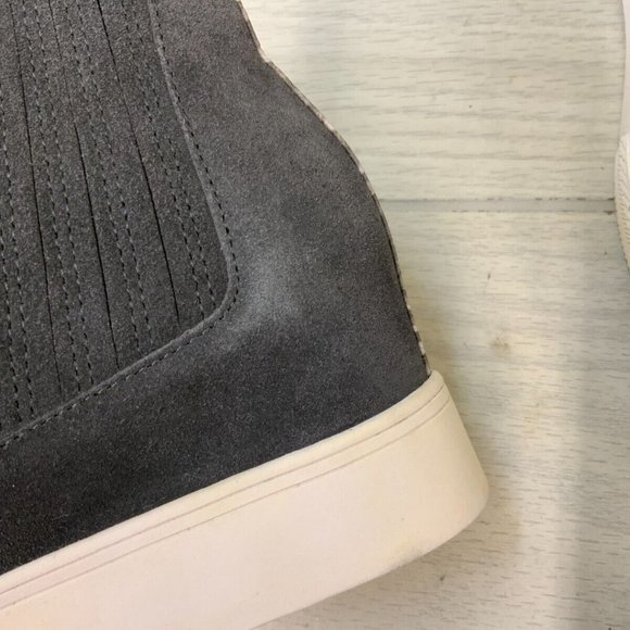 Dolce Vita - Wylee Slip On Wedge Chelsea Bootie Sneakers - Size 7.5 (Grey Suede) - Picture 14 of 16